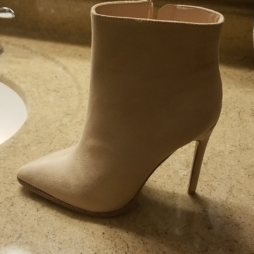 Nude booties